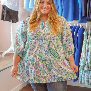 Gracie Green Mix Top